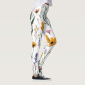 Wildflower Whimsy – Zachte weide Patroon Leggings (Rechts)