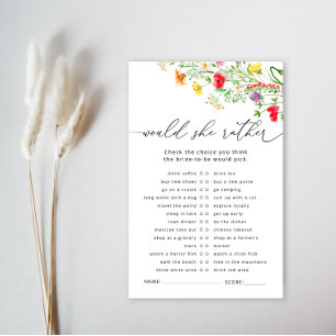 Wildflower Wil ze liever vrijgezellenfeest spel