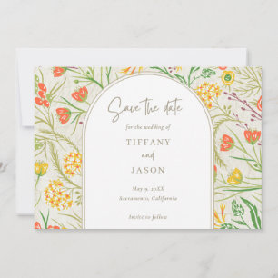 Wildflower Wild Meadow Outdoor Wedding Save The Date