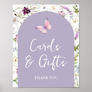 Wildflower Wild ONE Butterfly Garden Kaarten en ge Poster