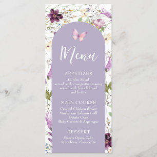 Wildflower Wild ONE Butterfly Garden Party Menu