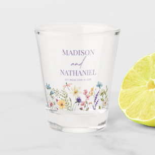 Wildflower Wilde Bloem Bloemen Tuin Bruiloft Shot Glas