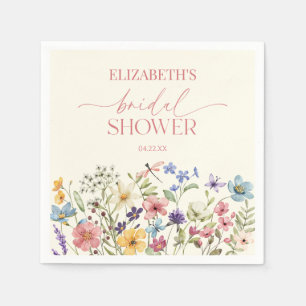 Wildflower Wilde Bloem Bloemen Vrijgezellenfeest Servet