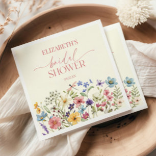 Wildflower Wilde Bloem Bloemen Vrijgezellenfeest Servet