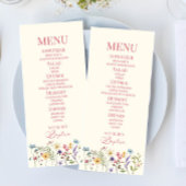 Wildflower Wilde Bloemen Bloementuin Doopsel Voeds Menu