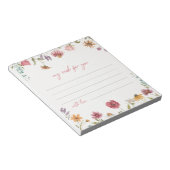 Wildflower Wish Notecards | Wildbloem Notitieblok (Schuin)