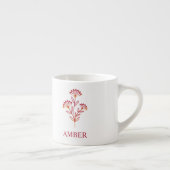 Wildflower with Name in Red Espresso Kop (Rechts)