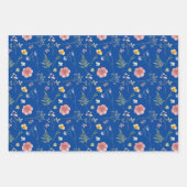 Wildflower Wrapping Paper Flat Sheet Set van 3 (Voorkant 3)
