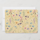 Wildflower Yellow Baby Shower Invitation (Dos)