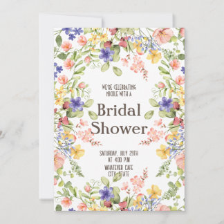 WildflowerBridal Douche Uitnodiging