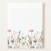 Wildflowers Aangepaste naam Floral Planner (Achterkant)