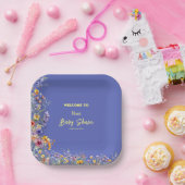 Wildflowers Baby shower Papier Bord (Feest)