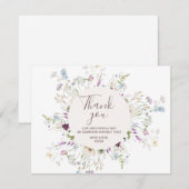 Wildflowers bedankkaart (Voorkant / Achterkant)
