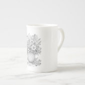 Wildflowers & Bee Vintage Teacup Mug (Devant droit)