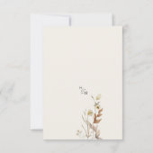Wildflowers Beige Boho Botanical Save The Date (Achterkant)