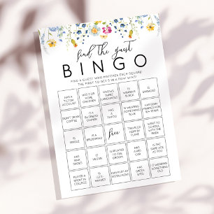 Wildflowers Bingo Game Kaart