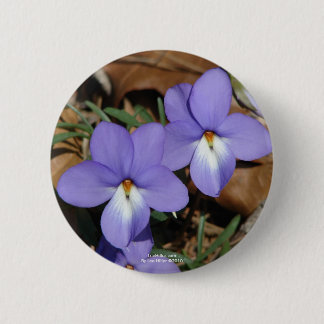 WildFlowers Birds-Foot Violet III Gifts & Apparel Ronde Button 5,7 Cm