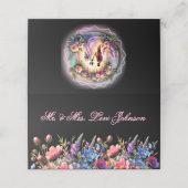 Wildflowers Botanical Wedding Seat Chart (Buitenkant ongevouwen)