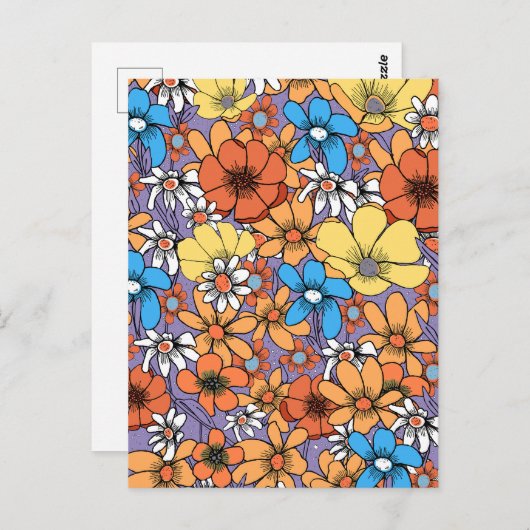 Wildflowers Briefkaart (Voorkant / Achterkant)