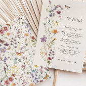 Wildflowers Bruiloft Details Behuizing Kaarten