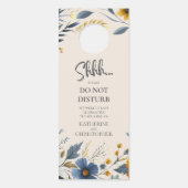 Wildflowers bruiloft shhh niet storen beige (Voorkant)