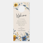 Wildflowers bruiloft shhh niet storen beige (Achterkant)