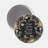 Wildflowers Butterflies Greenery Funeral Magneet (Voorkant / Achterkant)