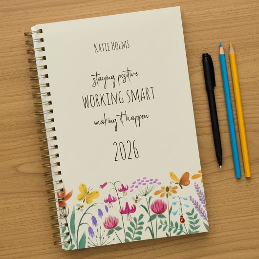 Wildflowers Butterfly Bee Positive Affirmation