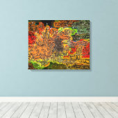 WILDFLOWERS CANVAS AFDRUK (Insitu (Houten vloer))