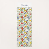 Wildflowers Chic Kleurrijk Elegant Custom Yogamat (Voorkant)