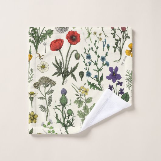 Wildflowers collage (Gant de toilette)
