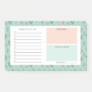 Wildflowers - Daily Organizer - Aangepaste naam Post-it® Notes