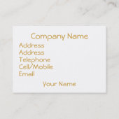 WILDFLOWERS DAISY VISITEKAARTJE (Achterkant)