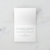 Wildflowers Elegant Boho Sage Green Wedding Bedankkaart (Binnen)