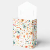 Wildflowers Elegant Romantic Boho Floral Wedding Bedankdoosjes (Geopend)