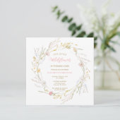 Wildflowers elegant Spring First Birthday (Staand voorkant)