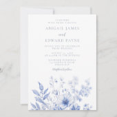  Wildflowers Elegant Wedding Kaart (Voorkant)