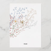 wildflowers | First Communion Invitation (Verso)