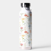 Wildflowers Floral Pattern Monogram Waterfles (Links)