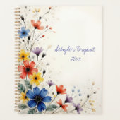 Wildflowers Floral Spiral-bound Spring Botanical (Devant)