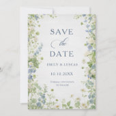 Wildflowers Garden Wedding Save The Date (Voorkant)