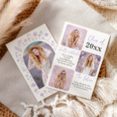 Wildflowers Graduation Photo Invitation