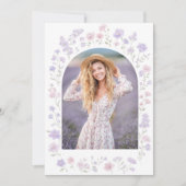 Wildflowers Graduation Photo Invitation (Devant)