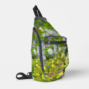 Wildflowers Impasto Schilderen Originele Bloemenku Sling Bag