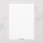 Wildflowers in Primary Colors Menu Kaart (Achterkant)