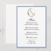 Wildflowers in Primary Colors Menu Kaart (Voorkant / Achterkant)