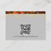 Wildflowers, koperlint en lichten, QR-code Informatiekaartje (Achterkant)