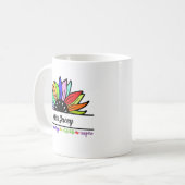 Wildflowers Leraren Waardering, aangepaste leraar Koffiemok (Voorkant links)