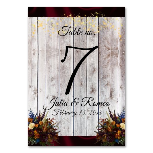 Wildflowers, Linnengoed & Lights - Bourgogne Kaart (Achterkant)