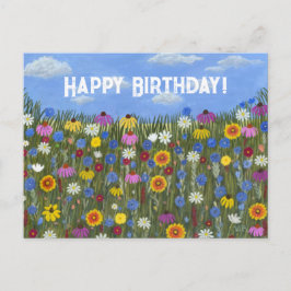 Wildflowers met Daisies Briefkaart